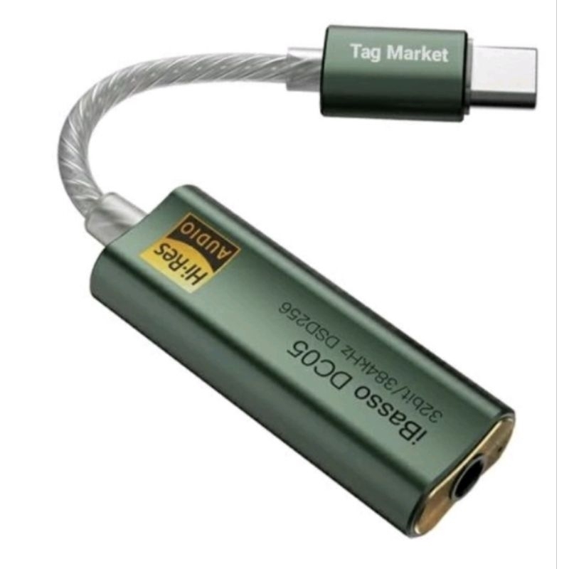 Ibasso DC05 Green Dual ES9219C DAC Dongle Converter Type C 3.5mm Android IOS MQA KZ AM01 Jcally JM6 