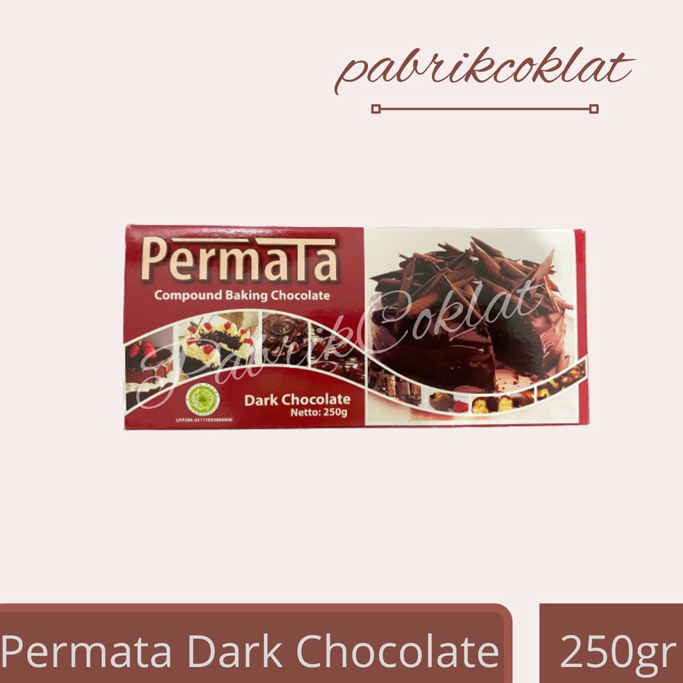 

Promo banting Permata Dark Coklat Blok 25gr Dark Compound Chocolate 25gram