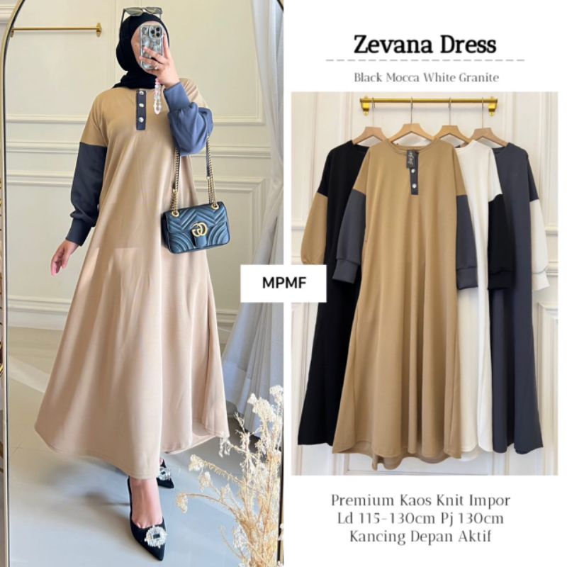 ZEVANA DRESS KAOS KNIT MPMF