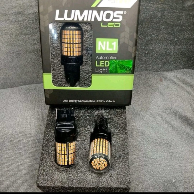 [ COD]LAMPU LED NINE LUMINOSLED T20 3014 144LED NO HYPER FLASH EXTREEM BRIGHT SEIN MOBIL