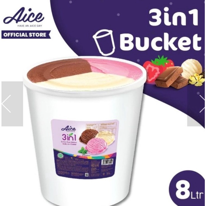 

Hemat Keras AICE 3in1 Bucket Ice Cream Es Krim Ember 8L Eskrim