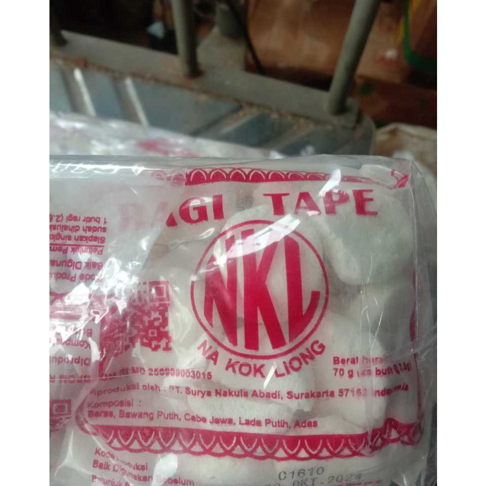

Wow banget Ragi Tape NKL 7gr 1pak