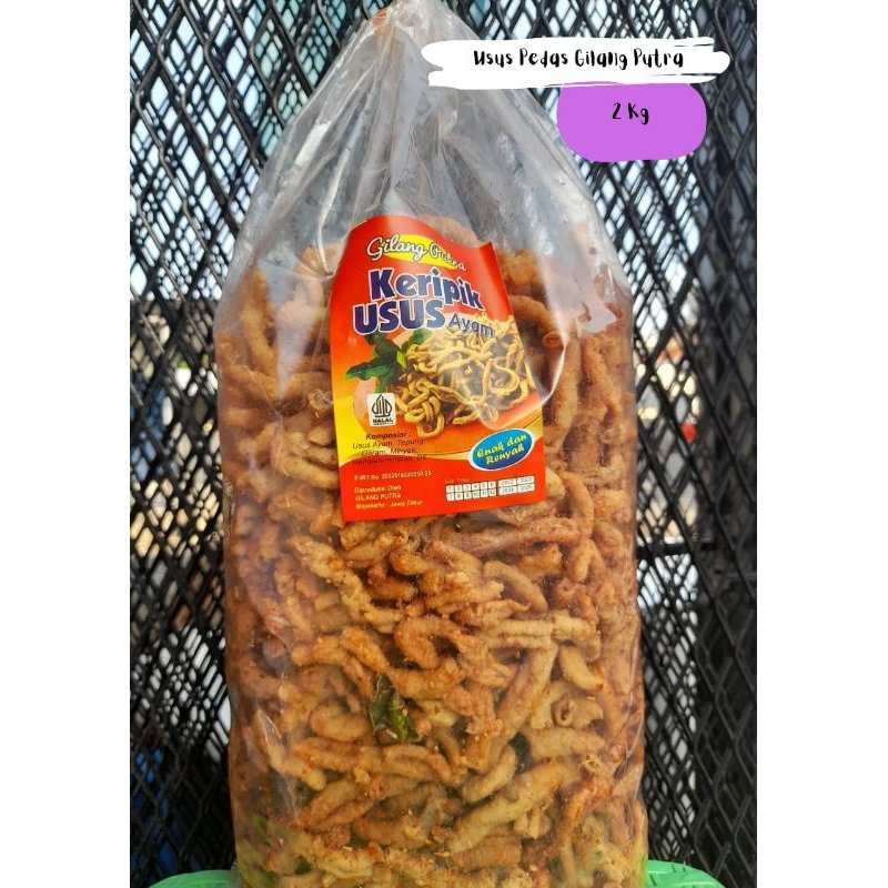 

keripik usus original / pedas