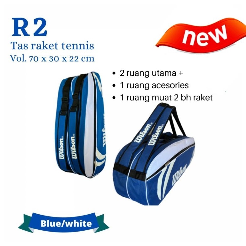 KODE Q5J7 TAS RAKET TENIS R2 WILSON