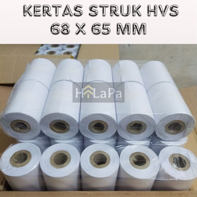 

Kertas struk kasir HVS ukuran 68 x 65 mm / HVS 6865