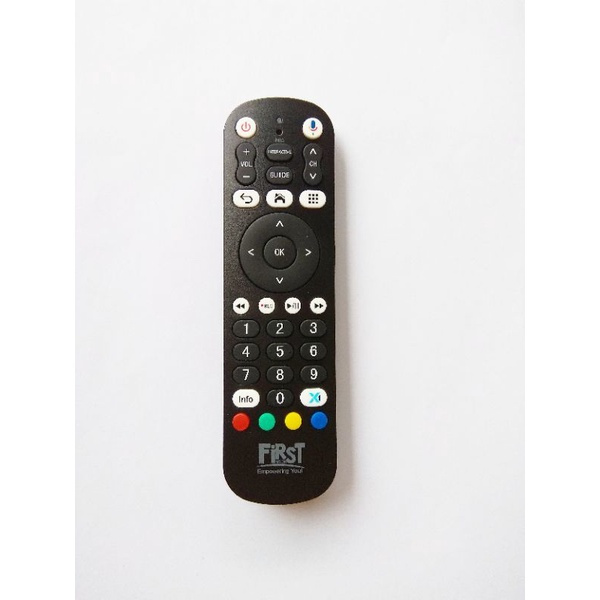 REMOT REMOTE STB FIRSTMEDIA FIRST MEDIA X1 SMART BOX 4K - STB ANDROID DV9135 ORIGINAL ASLI