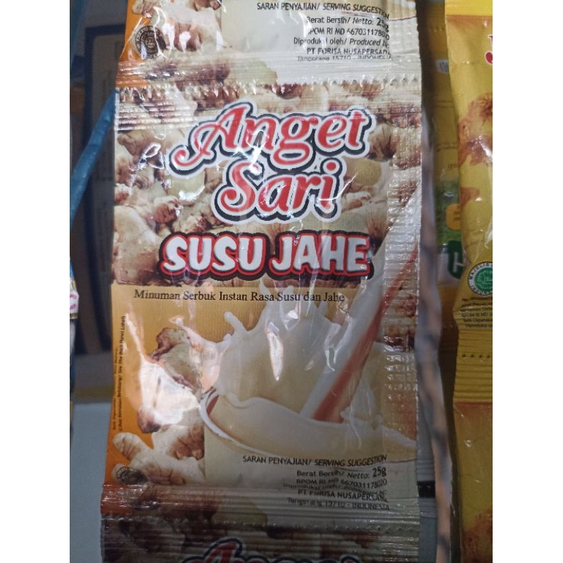 

Anget sari Susu Jahe sachset