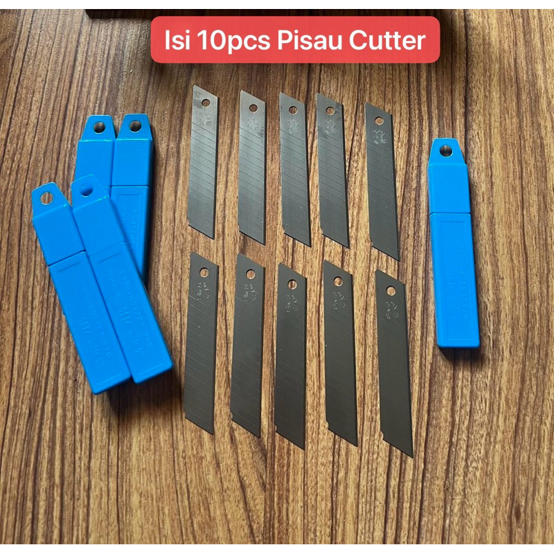 

TK-31 Isi Cutter Besar Ukuran L150 Refill Spare Blade Kater Dapat 10pcs Mata Pisau ATK Pisau Keperluan Kantor