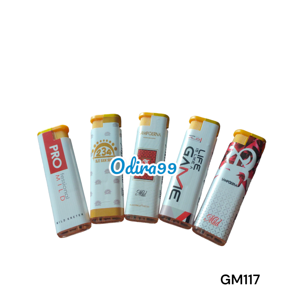 Korek Api gas Bara zet GM 117 MODEL ROKOK PUTIH BARA JET BIRU bisa isi ulang api warna biru Jet  Mur