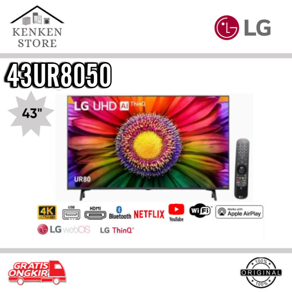 TV LED SMART LG 43INCH-75INCH 43UR8050 WITH MAGIC REMOTE 43INCH / 50UR8050 50INCH /55UR8050 55INCH/7