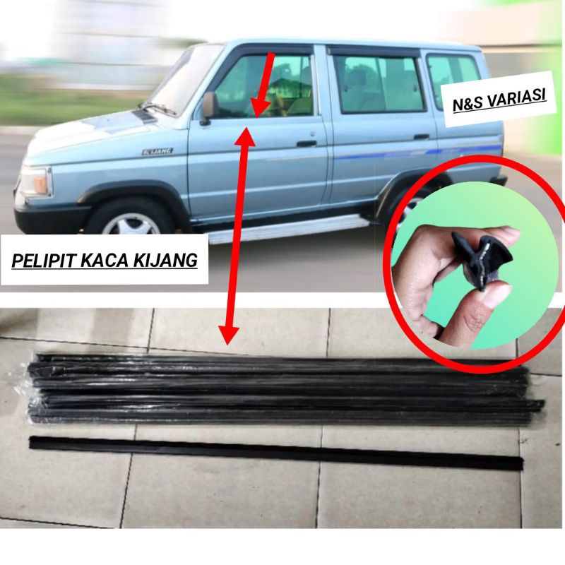 WEATHER ATRIP PELIPIT KACA KIJANG / KARET JEPIT KACA MOBIL KIJANG / KARET MOULDING MOLDING KACA KIJA