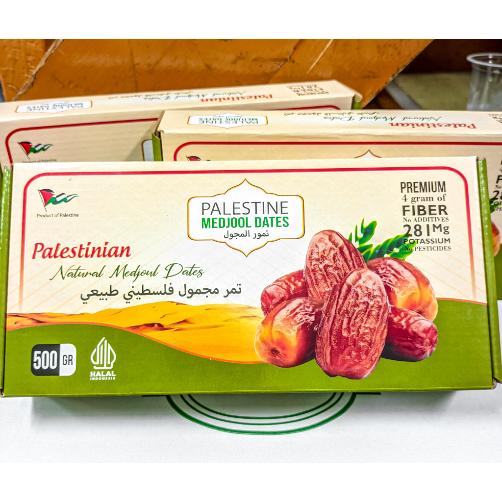 

kurma Medjol Palestine Super kemasan 500gr