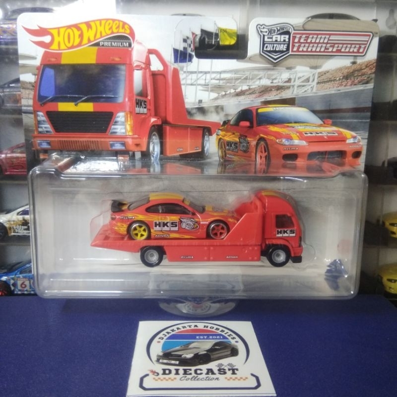 hot wheels team transport nissan silvia s15 HKS
