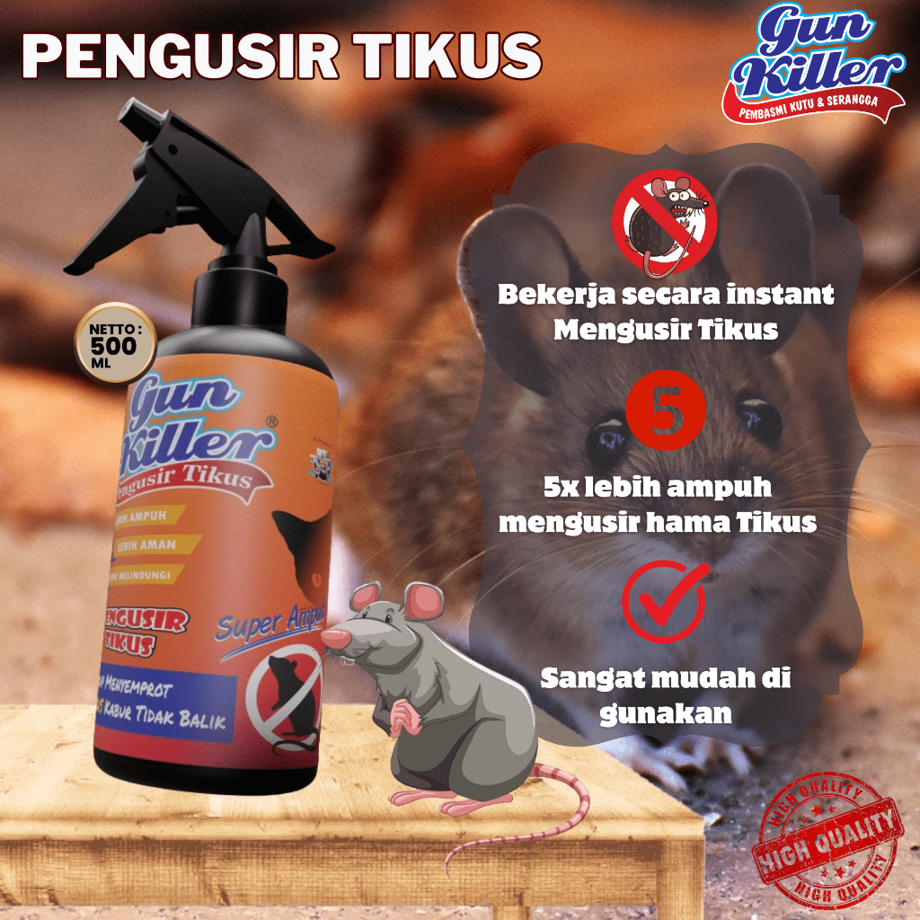 Pengusir Tikus Ampuh Di Rumah, Alat Pengusir Tikus, Pengusir Tikus Cair Super Ampuh Obat Tikus 500ml