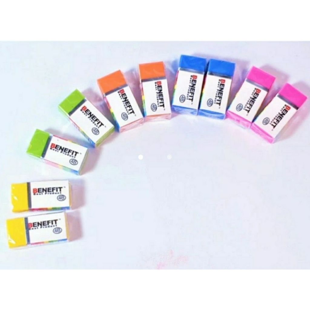 

Penghapus Pensil Kecil B 40 Benefit Stip Eraser Varian warna - Biru