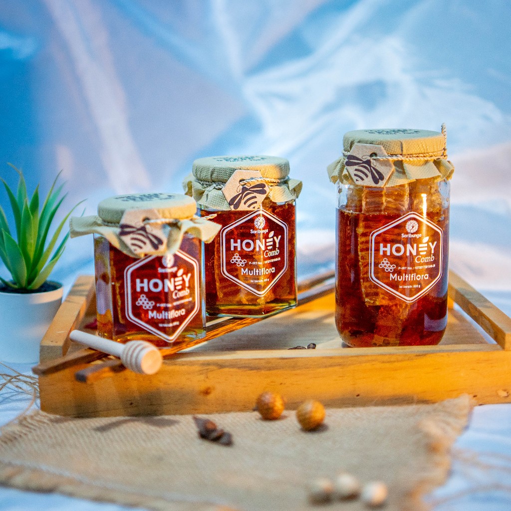 

Honey Comb Multiflora Saribunga Grade A+ - Sarang Madu Multiflora Grade A+ - Madu Sarang Multiflora Asli 100% Grade A+
