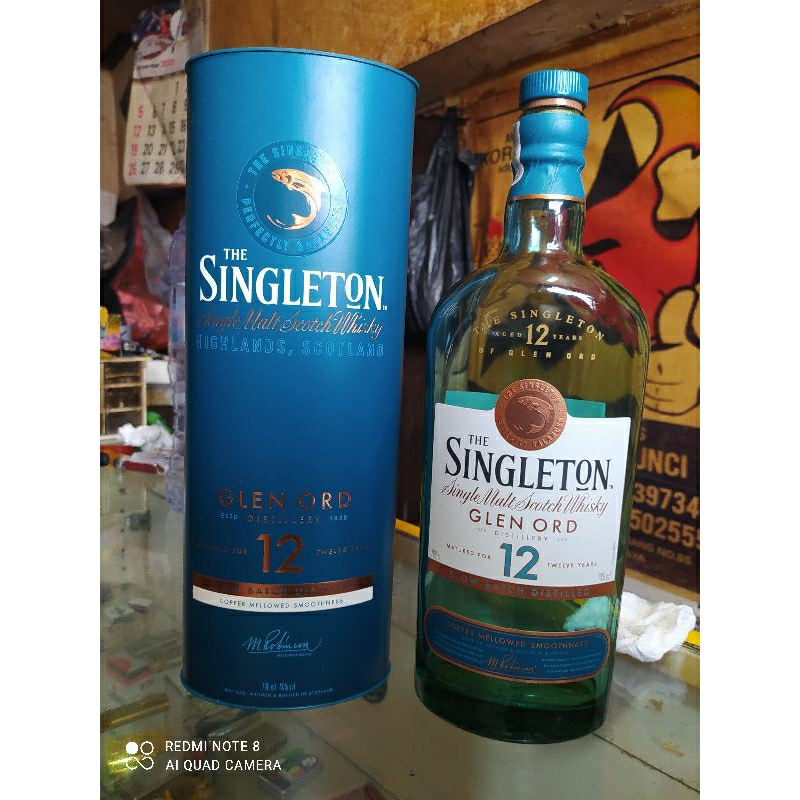 botol bekas singleton 12 + box like new