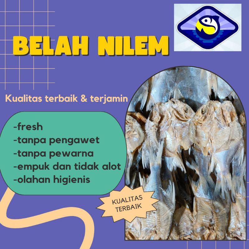 

Ikan Asin Belah Nilem Berat 250g 500g 1kg