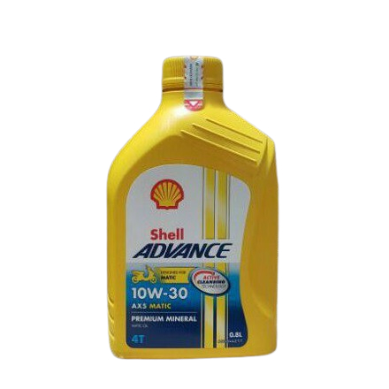 Oli Motor Matic Shell Advance AX5 Scooter Matic 10W 30 800ml - Oli Motor Beat Vario Scoopy