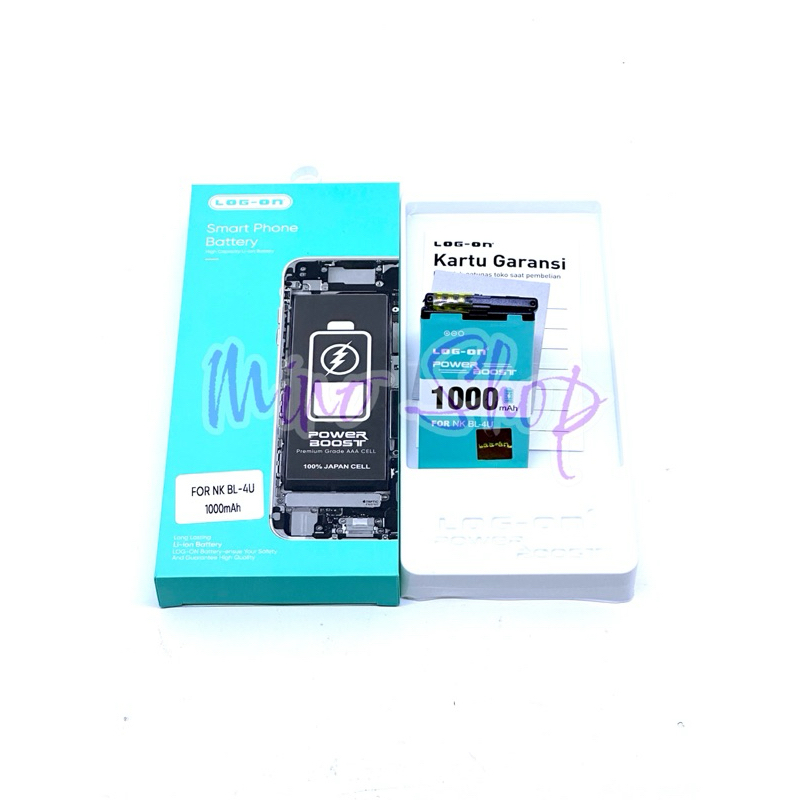 BATERAI NOKIA BL-4U - ASHA 210 300 305 306 308 309 310 501 LOG ON DOUBLE POWER BATRE