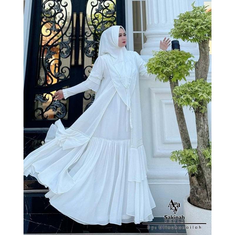 Set Sakinah outer Putih by Aurakay syar’i