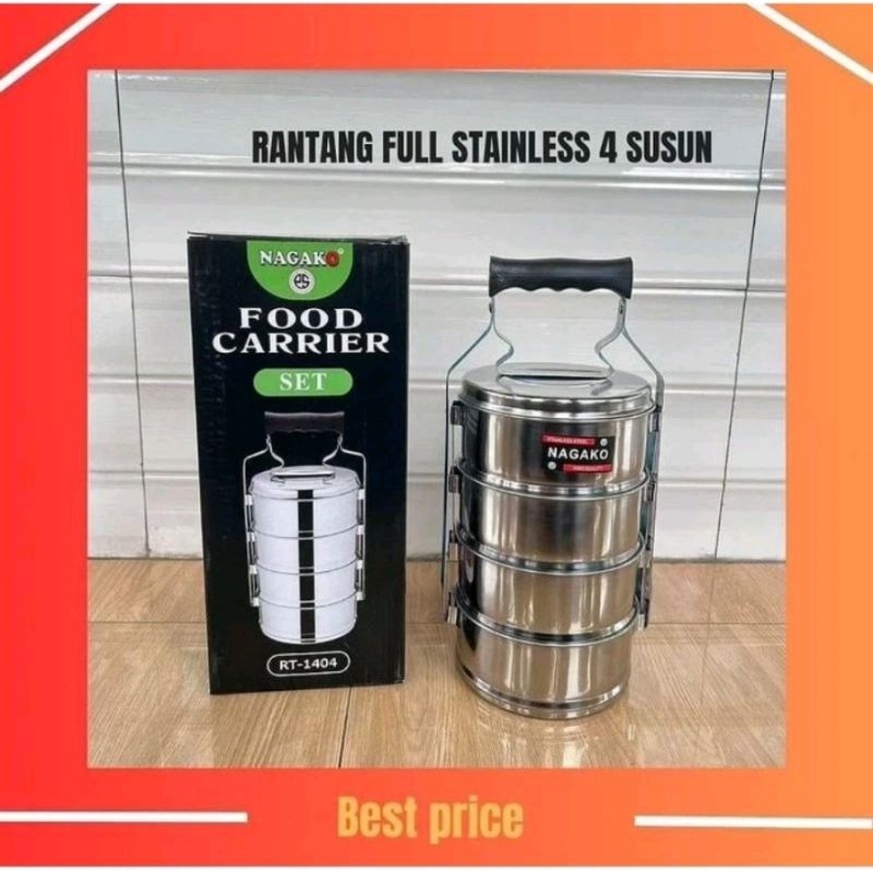 RANTANG FULL STAINLESS STEEL 4 SUSUN