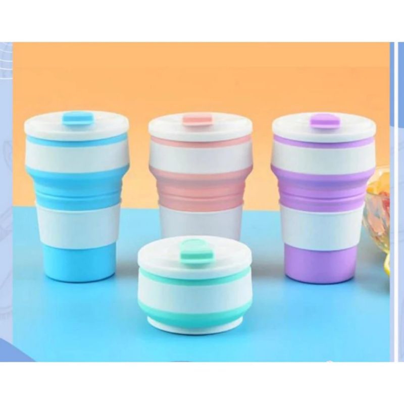 (PS) GELAS LIPAT SILIKON - Gelas Lipat Portable / Gelas Silikon Serbaguna