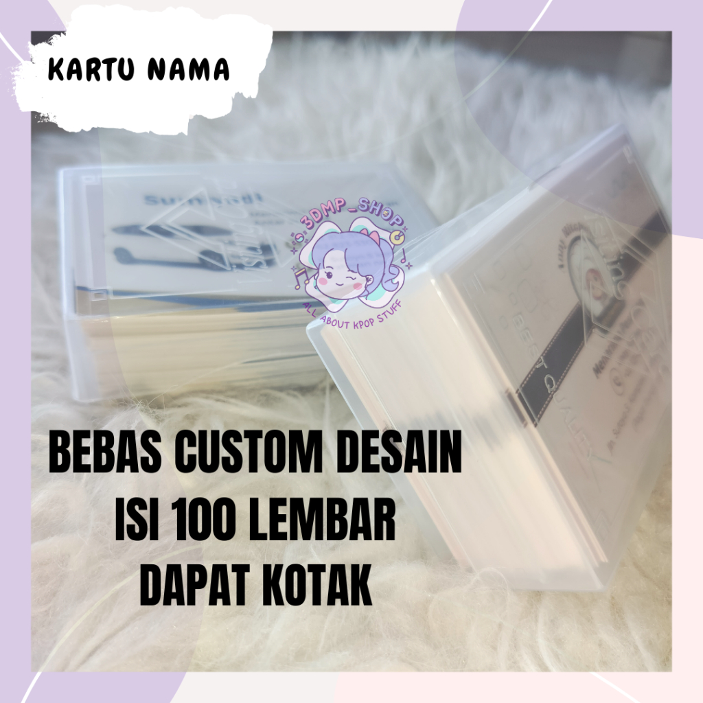 

[100 lembar] KARTU NAMA VOUCHER KUPON DISKON LOYALTI CUSTOM ISI 100 // GRATIS DESAIN + kotak