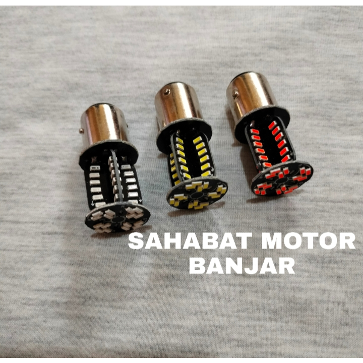 LAMPU STOP REM 64 LED PUTAR TORNADO AC/DC UNIVERSAL MOTOR MOBIL