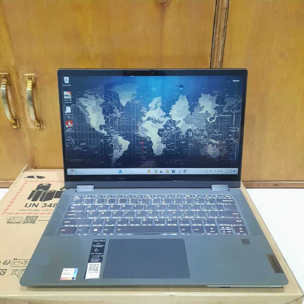 Laptop Lenovo Ideapad Flex 5|TL05, Core i5-1135G7, Gen 11Th, Ram 8 / 512Gb, Layar Flip, Bisa jadi Ta