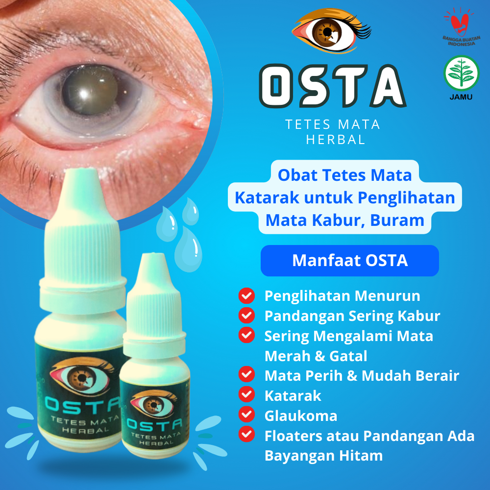 (SALE) Obat Tetes Mata Katarak untuk Penglihatan Mata Kabur, Buram, Mata Merah dan Gatal Ampuh 100% 