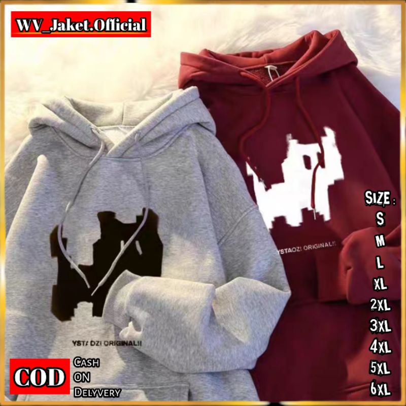 Jacket Hoodie Pullover YSTAOZI ORIGINAL MAN Oversize Korean Style Ready Size S M L XL Jumbo 2XL 3XL 