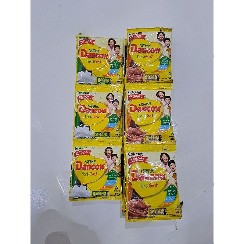 

SUSU BUBUK DANCOW INSTAN FORTIGRO 26GR & COKLAT 38GR 1 RENTENG ISI 10PCS