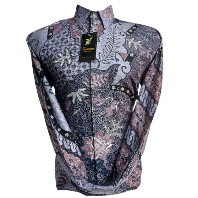 BATIK PRIADARMA  batik pria lengan panjang katun Asli 100%