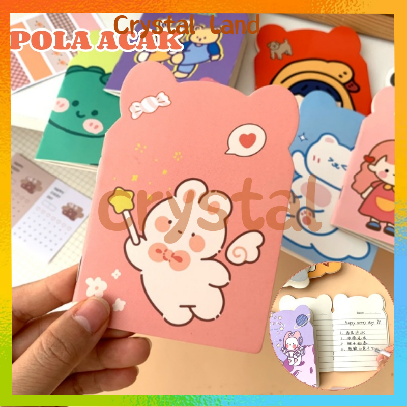 

Buku Tulis Mini Motif Kartun Lucu Anak Sekolah / Buku Diary Motif / Note Book Buku Catatan Kartun Berkuping