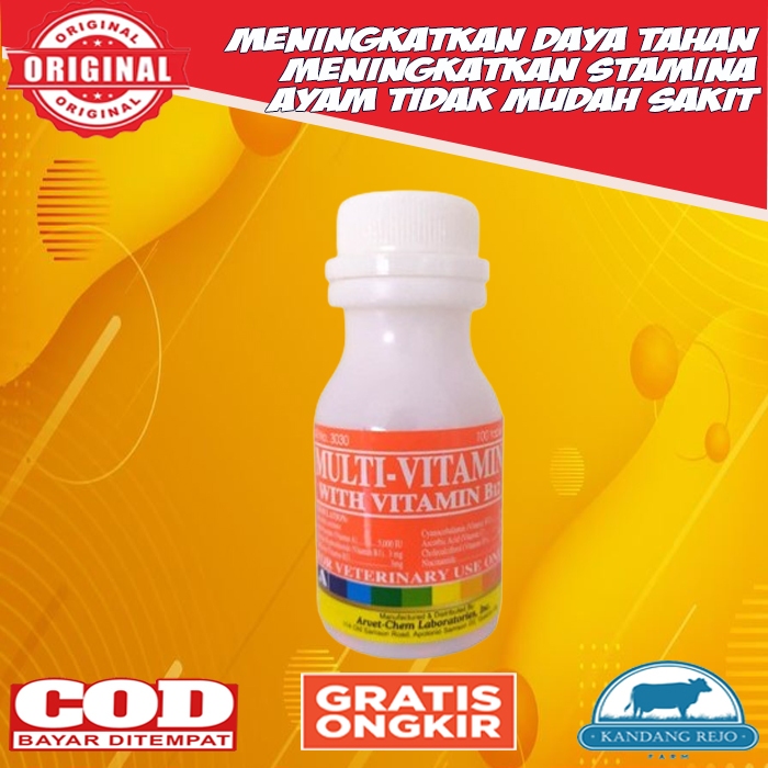 Multivitamin Ayam Filipin Lactate Vitamin Nafsu Makan Isi 100 Tablet