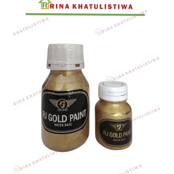 

ART X97P Cat Emas RJ Gold Paint Waterbased Cat Emas Dekorasi Cat Emas Campuran Air