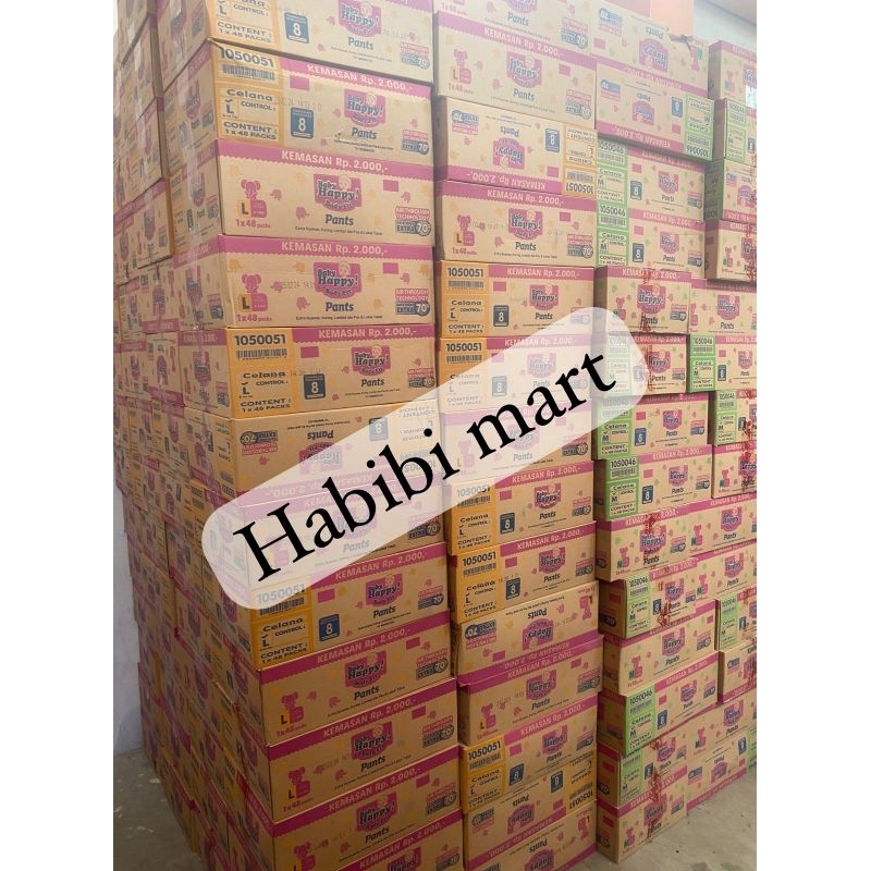 Pampers Baby happy rencengan perkarton isi 48 pcs
