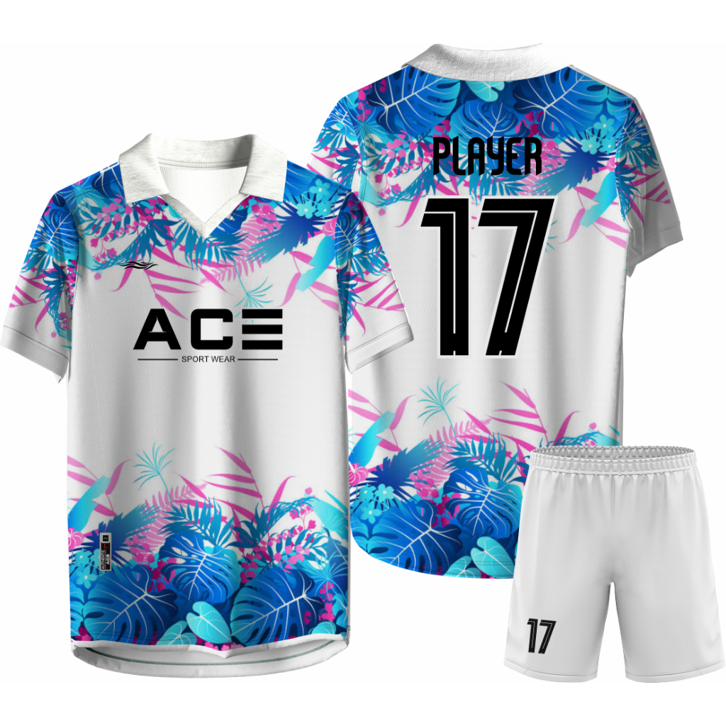 Jersey Futsal Custom Nama Sendiri/Jersey Sepak Bola Jersy Futsal Full Printing Kerah