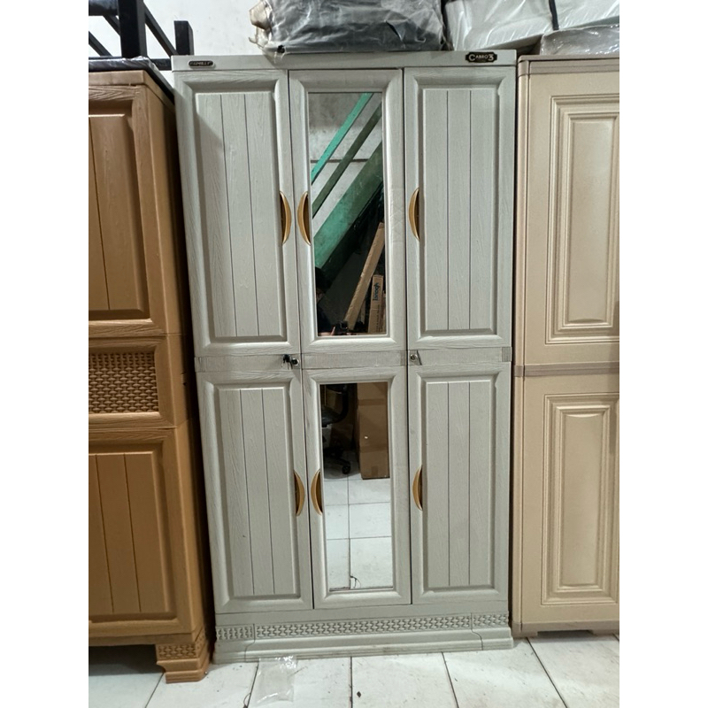 Lemari Plastik 3 Pintu Napolly / Lemari Plastik / Lemari Plastik Gantungan