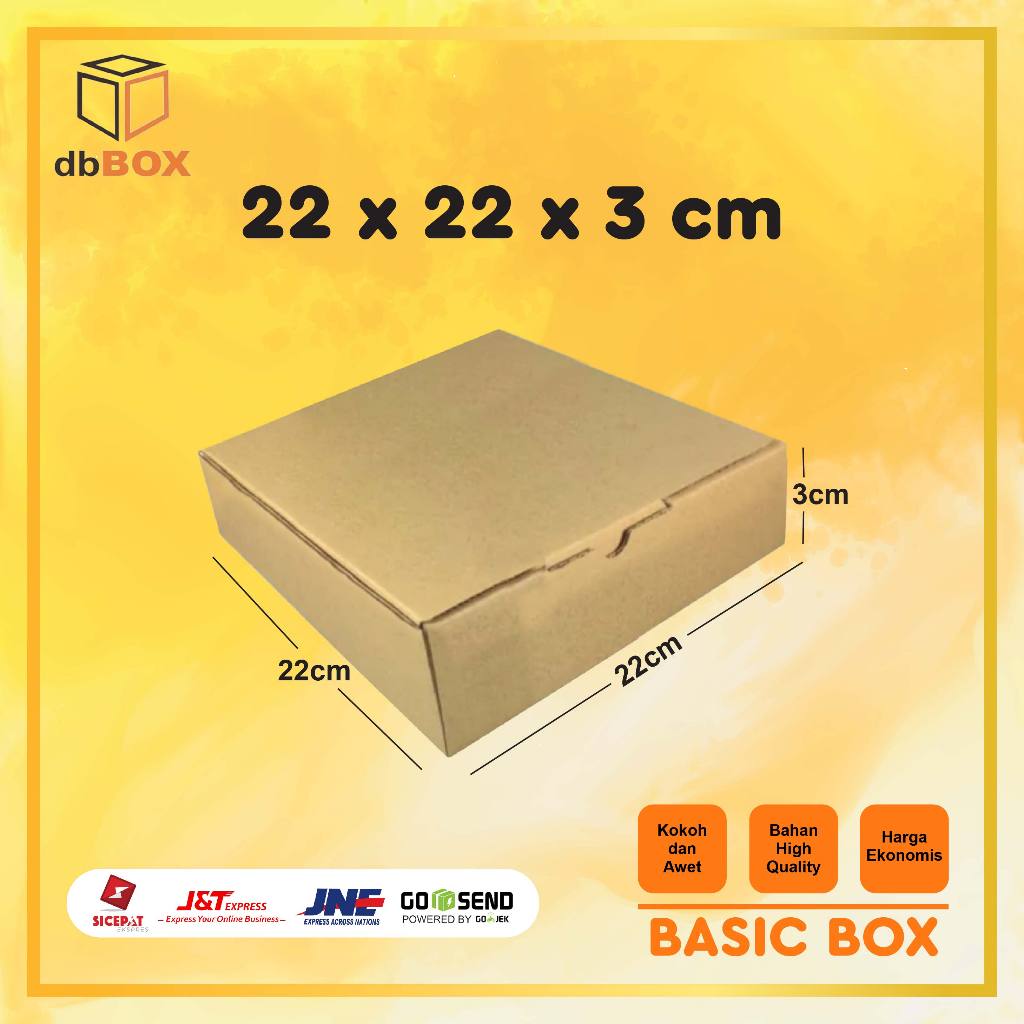 

Custom Kardus 22x22x3 cm...Die Cut untuk kotak baju- Aksesoris- dll,