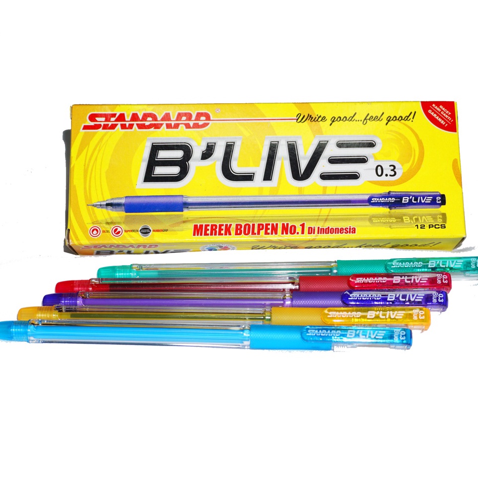 

KODE N1B 12pcs Pulpen STANDARD Pulpen BLIVE Bulpen BLive BLIVE BLive