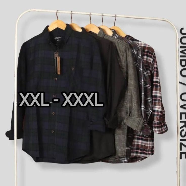 Sale JUMBOCOD KEMEJA FLANEL LENGAN PANJANG BRILL EIGHTY EIGHT PREMIUM l JUMBO l OVERSIZE l BIGSIZE l