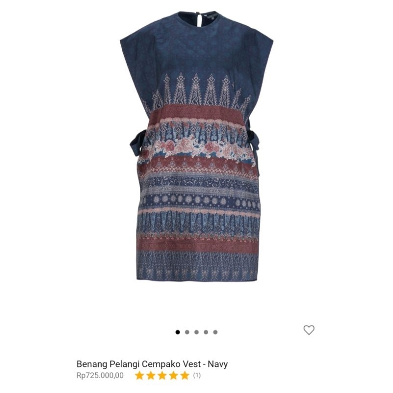 BENANG JARUM X DIAN PELANGI VEST RAYA COLLECTION PRELOVED