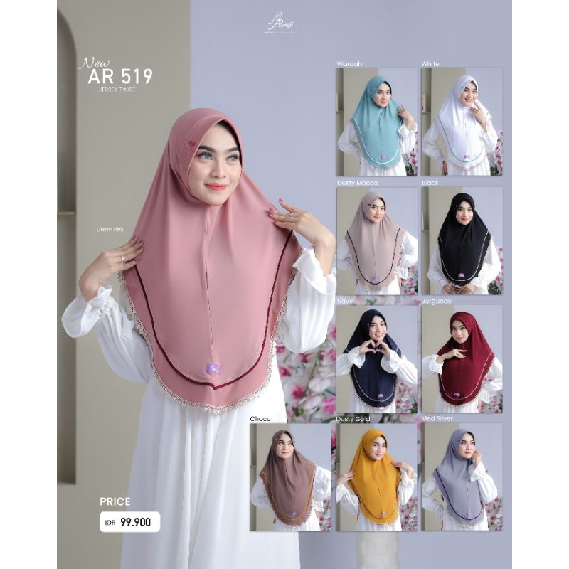 Bergo AR 519 warna New -Terlaris -ORI Arrafi