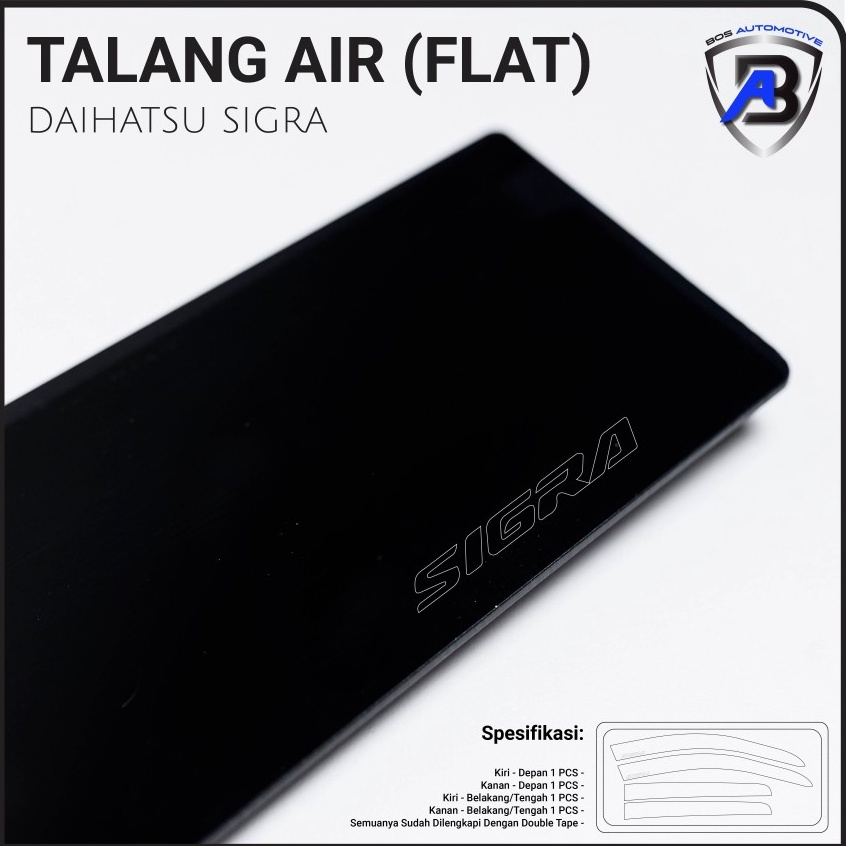 Talang Air Pintu Mobil Daihatsu Sigra 216  22 Model Flat Rata 4 Pintu c Z3D4