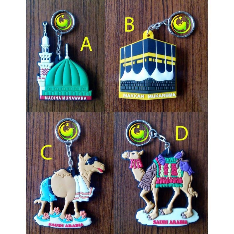 GANTUNGAN KUNCI / MAINAN KUNCI KARET UNTA / GANTUNGAN KABAH/ OLEH OLEH HAJI DAN UMROH