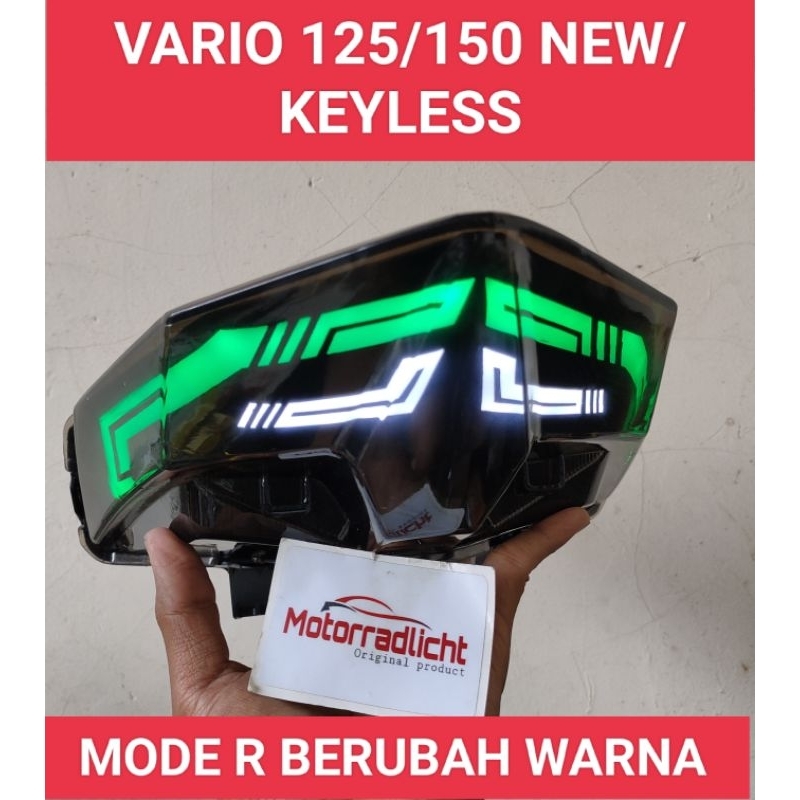 Stoplamp lazy Vario 125/150 new/KEYLESS||HIJAU