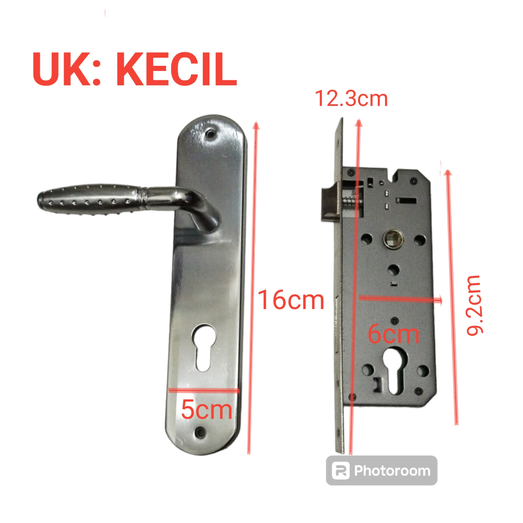 KUNCI PINTU SET KECIL 16 CM/KUNCI PINTU/HANDLE PINTU KECIL