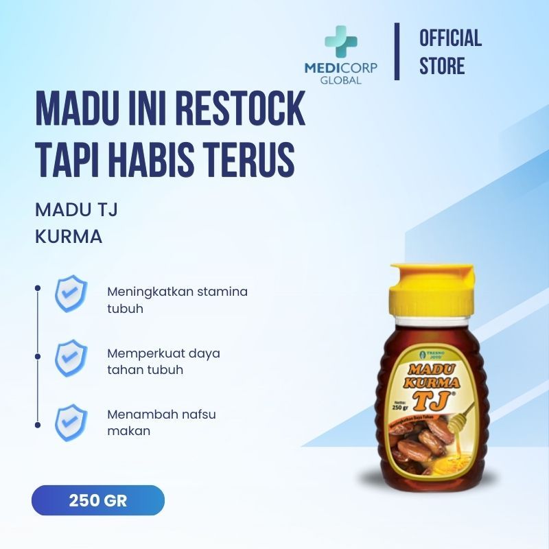MADU TJ KURMA - Sari madu asli / natural original honey 250 gr